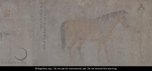 Detail of Five Tribute Horses 5 - Gonglin Li