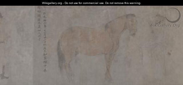 Detail of Five Tribute Horses 3 - Gonglin Li