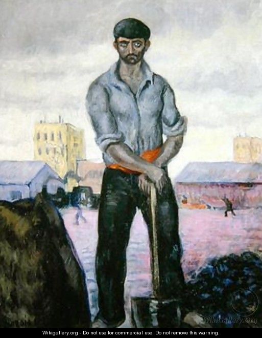 Coal Miner at the Port 1930 - Valentin Thibon de Libian