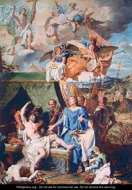 St Louis Curing the Sufferers of Scrofula - Louis Licherie de Beuron