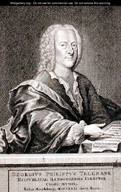 Portrait of Georg Philipp Telemann 1681-1757 2 - Georg Lichtensteger