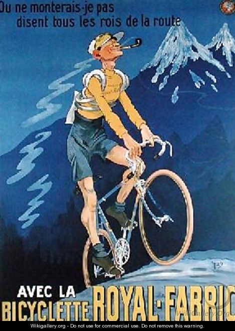 Poster advertising cycles Royal-Fabric 1910 - Michel, called Mich Liebeaux