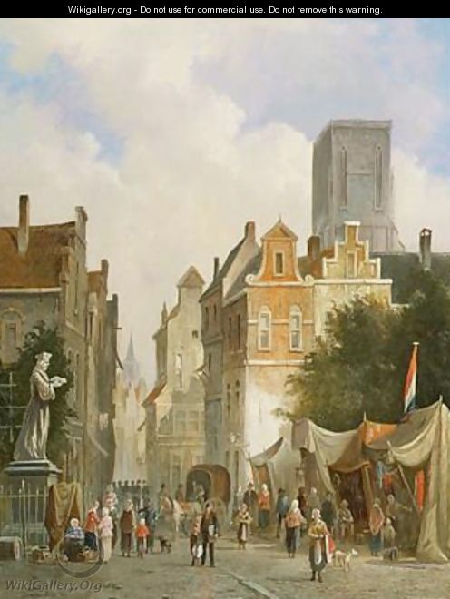 French Market Town - S.J. van der Ley