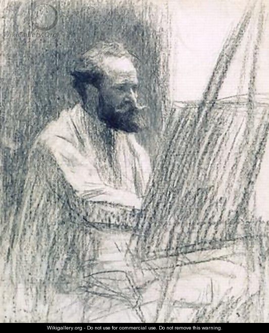 Portrait of Edouard Manet 1832-83 - Leon Augustin Lhermitte