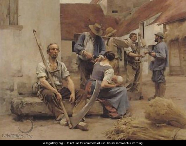 Paying the Harvesters 1882 - Leon Augustin Lhermitte
