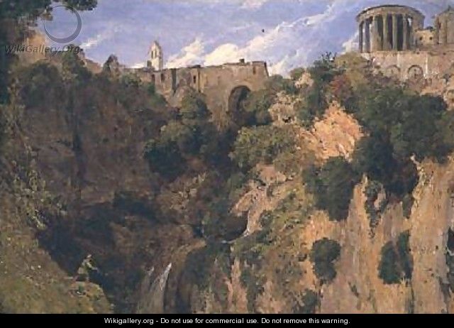 Temple of the Sibyl Tivoli - William James Linton