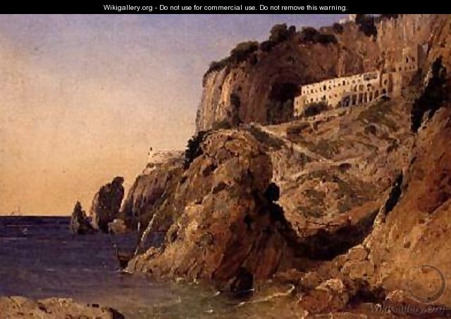A Monastery on the Amalfi Coastline - William James Linton