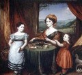 Portrait of Mrs Darling and two of her children 1825 - John Linnell