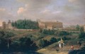 View of Rome with the Convent of San Pietro in Vincoli - Hendrik Frans Van Lint