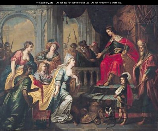 The Queen of Sheba before Solomon - Pieter van Lint