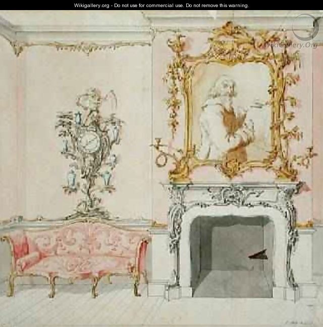 Proposal for a drawing room interior 1755-60 - John Linnell