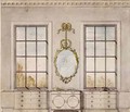 Design for a room by Linnell John 1723-99 - John Linnell