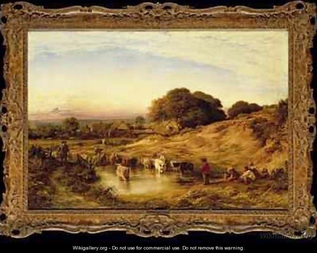 Sunset 1860 - John Linnell