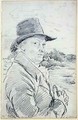 William Blake Wearing a Hat - John Linnell