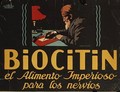Spanish advertisement for Biocitin nerve medicine 1908 - Hans Lindenstaedt