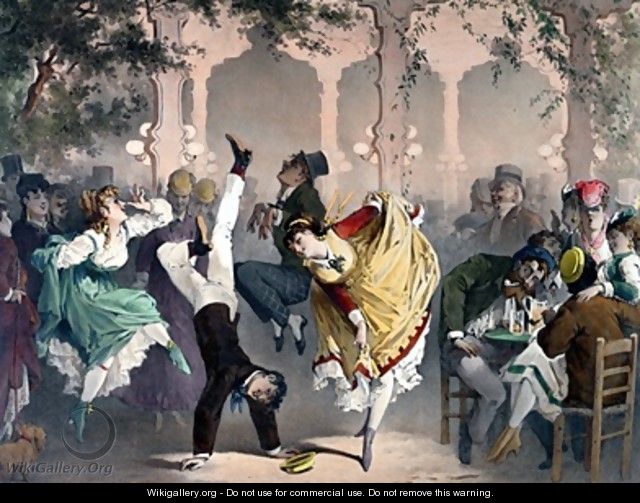 Quadrille at the Bal Bullier - Philippe Jacques Linder