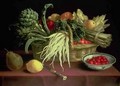 Still life of Fruit and Vegetables - J. Linnard