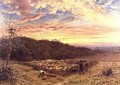 The Sheepfold - Morning in Autumn - James Thomas Linnell
