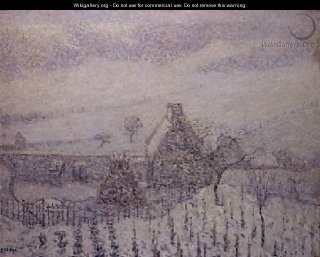 Blizzard at Hedouville - Gustave Loiseau
