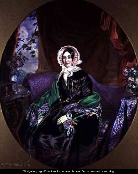 Portrait of a Woman in a Victorian Interior 1850 - Frederick William Lock