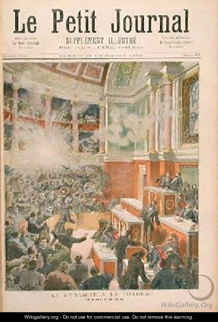Dynamite Explodes in the Chamber of Deputies - Frederic Lix