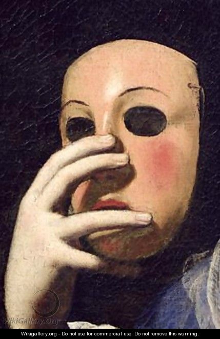 Woman with a Mask - Lorenzo Lippi