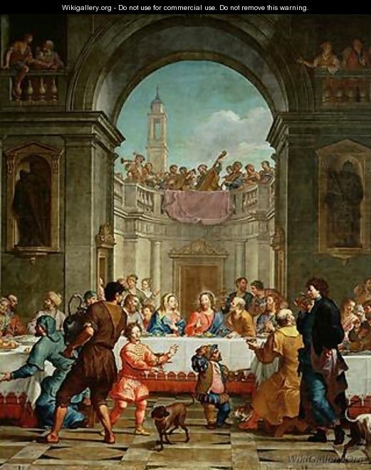 The Marriage at Cana 1723 - Bartolomeo Litterini