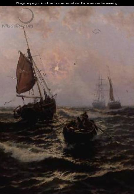 Fishing Boat in Distress - Thomas Rose Miles