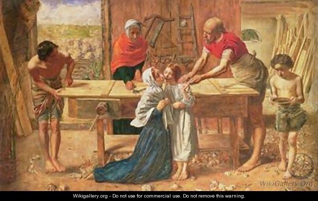 Christ in the House of His Parents 1863 - & Solomon, Rebecca Millais, J.E.