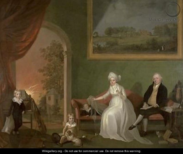 Portrait of Robert Mynors 1739-1806 and his Family 1797 - James Millar