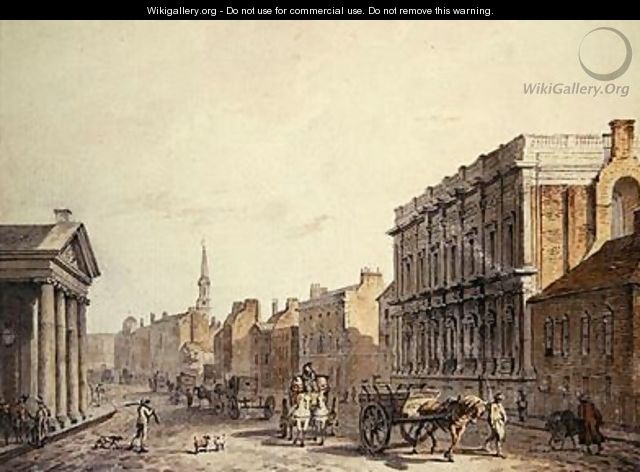 View of Whitehall looking towards Charing Cross 1790 - James Miller