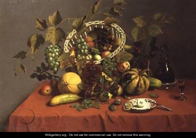 Still Life with Fruit and Flowers - James Miller