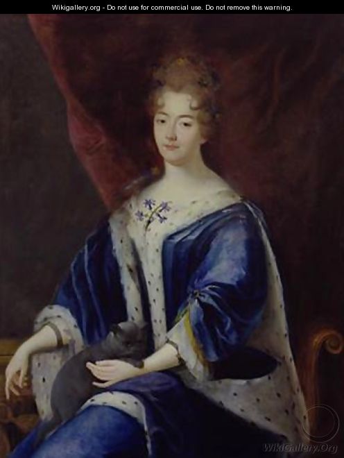 Portrait of Paule-Francoise Marguerite de Gondy Duchess of Lesdiguieres - Pierre Mignard