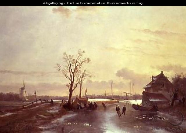 Winter Scene 1853 - J. Anton Mignon