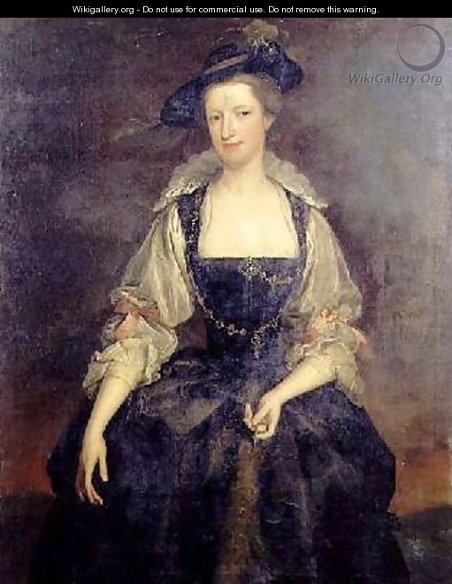 Portrait of Margaret Countess of Orford in a Rubenesque Costume - Heroman Van Der Mijn