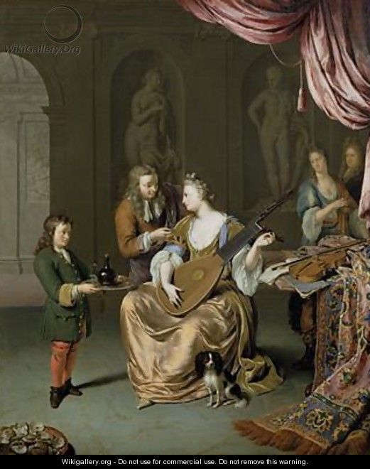 The Lute Player 1711 - Willem van Mieris