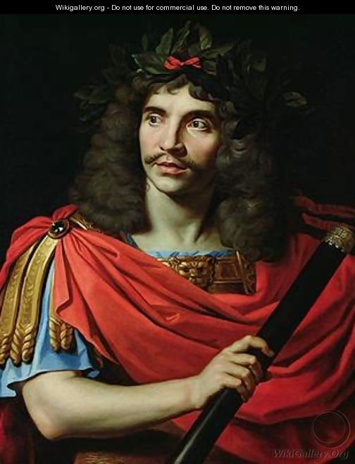 Moliere in the Role of Caesar in The Death of Pompey - Nicolas Mignard