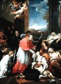 St Charles Borromeo 1538-84 Administering the Sacrament to Plague Victims in Milan in 1576 - Pierre Mignard