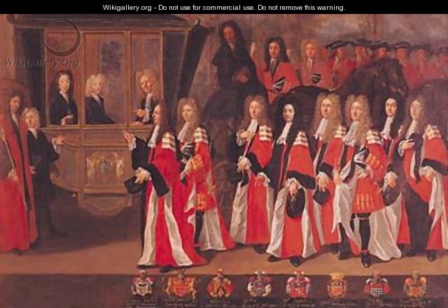 The Entry of Louis of France 1682-1712 Duke of Burgundy and Charles 1686-1714 Duke of Berry into Toulouse 1701 - Jean Michel