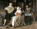 A Young Man Playing a Theorbo and a Young Woman Playing a Cittern - Jan Miense Molenaer