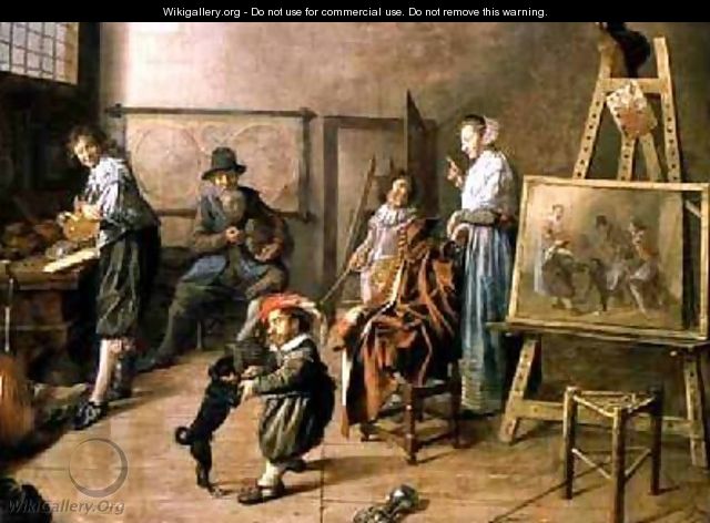 An Artists Studio 1631 - Jan Miense Molenaer