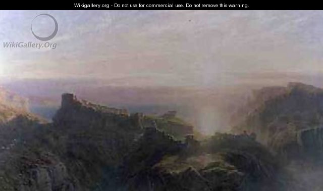 Sunset at Tintagel 1871 - John Mogford
