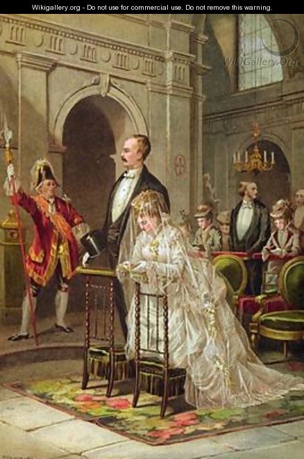Wedding in a Church 1874 - Millet