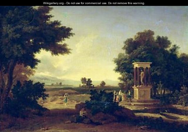 Idyllic Landscape - Jean Francois I Millet