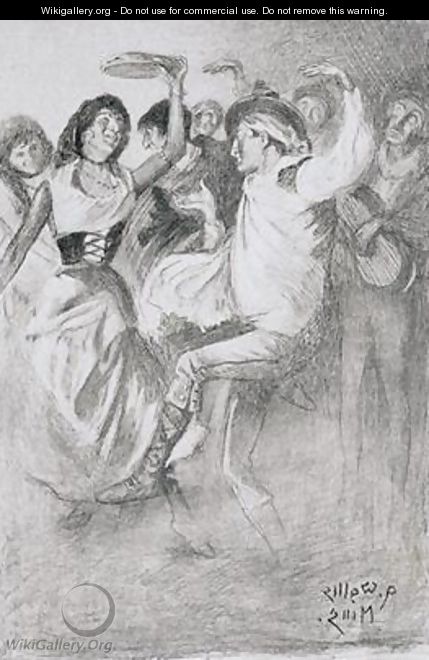 Gypsy Marriage Dance from The Zincali by George Barrow 1803-81 - Arthur Wallis Mills