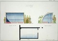 Design for a hothouse with curved glass walls and roof - H. Monnot