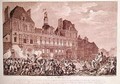 Robespierre Saint-Just Couthon and Hanriot Taking Refuge in the Hotel-de-Ville in Paris - (after) Monnet, Charles