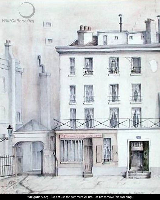 View of the House of Jacques Rene Hebert 1757-94 1910 - Paul Monnin