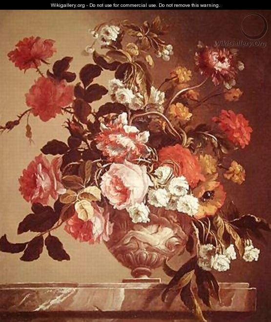 Flowers in a Vase - Jean-Baptiste Monnoyer