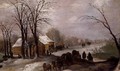 Travellers in the snow - Joos or Josse de, The Younger Momper